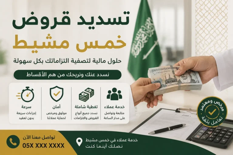 تسديد قروض خميس مشيط – دليل اختيار المكتب السداد المعتمد